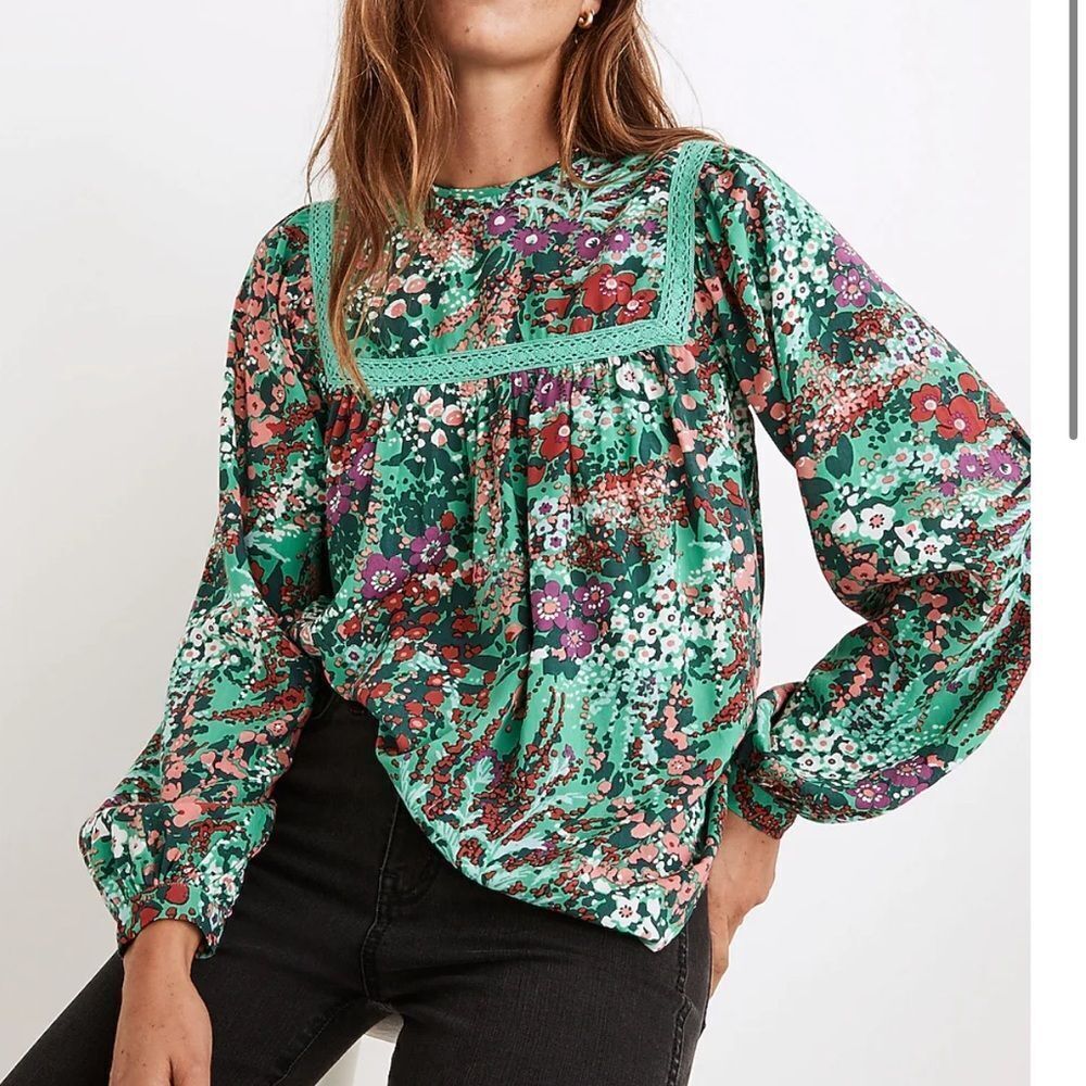 Banjanan Cassandra Floral Long Sleeve Top